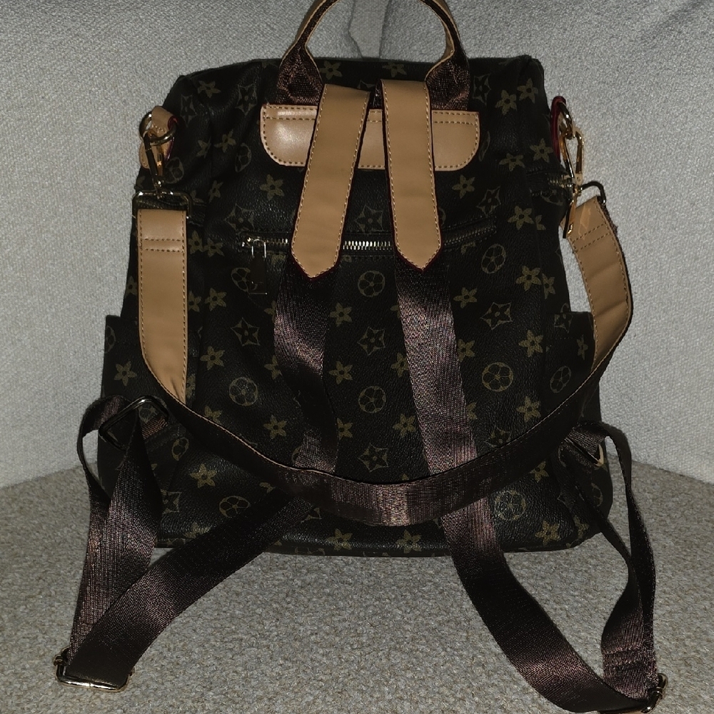 Stylish Brown Patterned Men's Bag - Picture 2 of 3